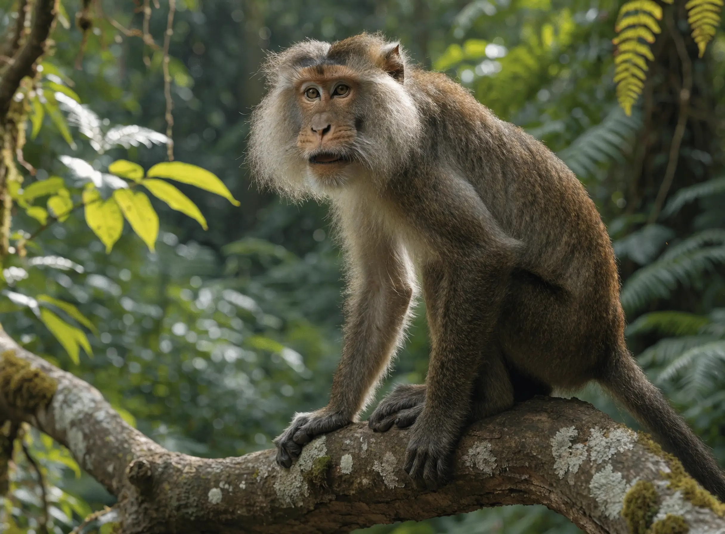Lion-tailed macaque, Valparai